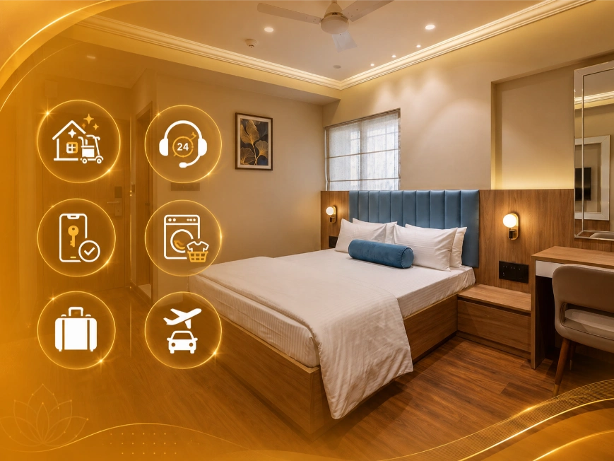 Managed guest services at Rudraya Homes